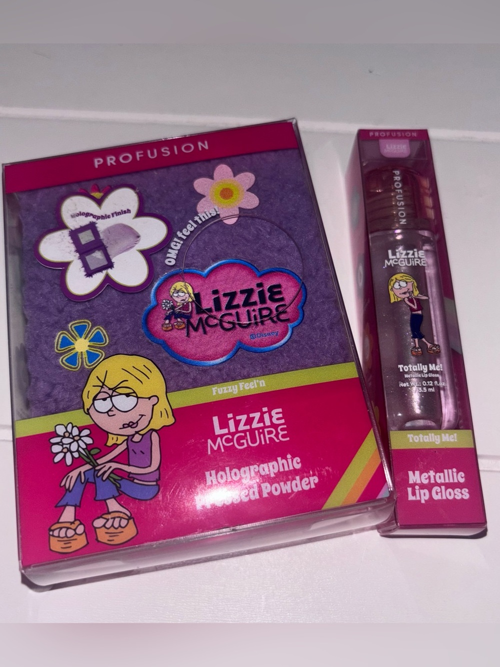 Lizzie McGuire Profusion Cosmetics Pressed Powder & Lip Gloss